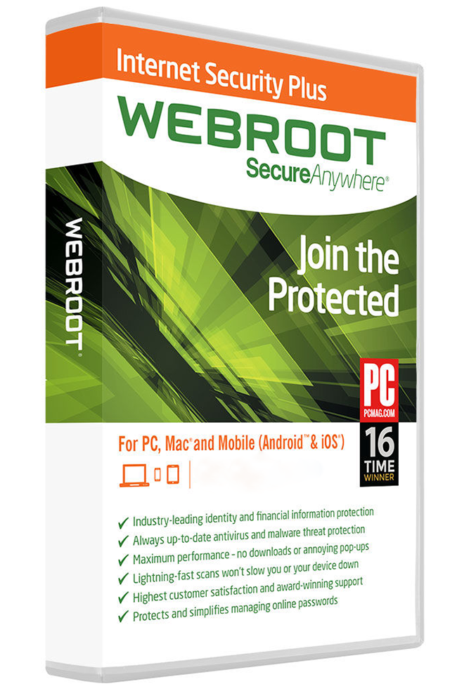 Webroot SecureAnywhere Internet Security Plus (1 Year / 1 Device) Latest Version + Free Updates