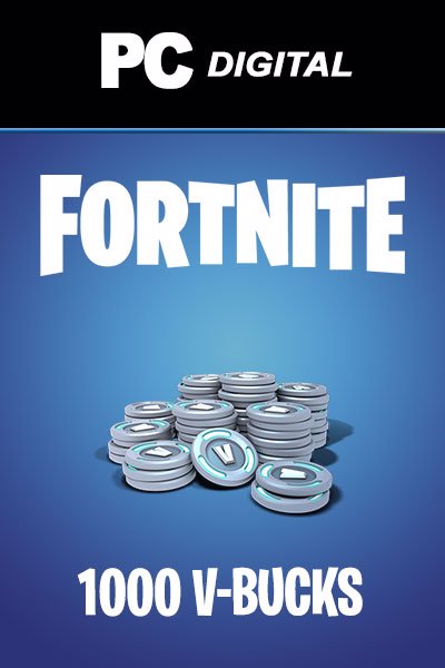 Fortnite 1000 V-Bucks – ONLY FOR WINDOWS PC – Epic Games (Digital Download)