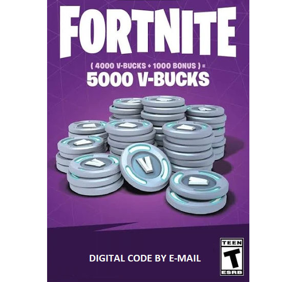 Fortnite 5000 V-Bucks – ONLY FOR WINDOWS PC – Epic Games (Digital Download)